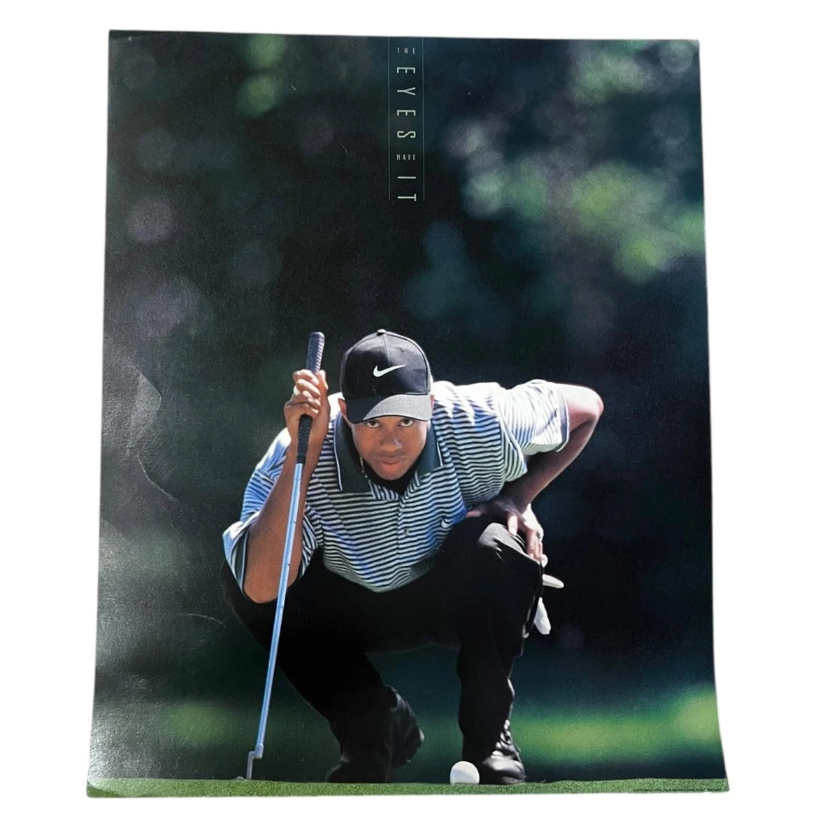 【新品未開封】90s NIKE Golf Tiger Woods ポスター Tiger Woods Vintage OG 1997 Nike Poster The Eyes Have it Golf