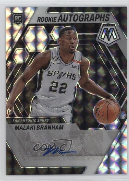 2022-23 Panini Mosaic Rookie Auto Mosaic Malaki Branham #RA-MAL Auto RC v9t