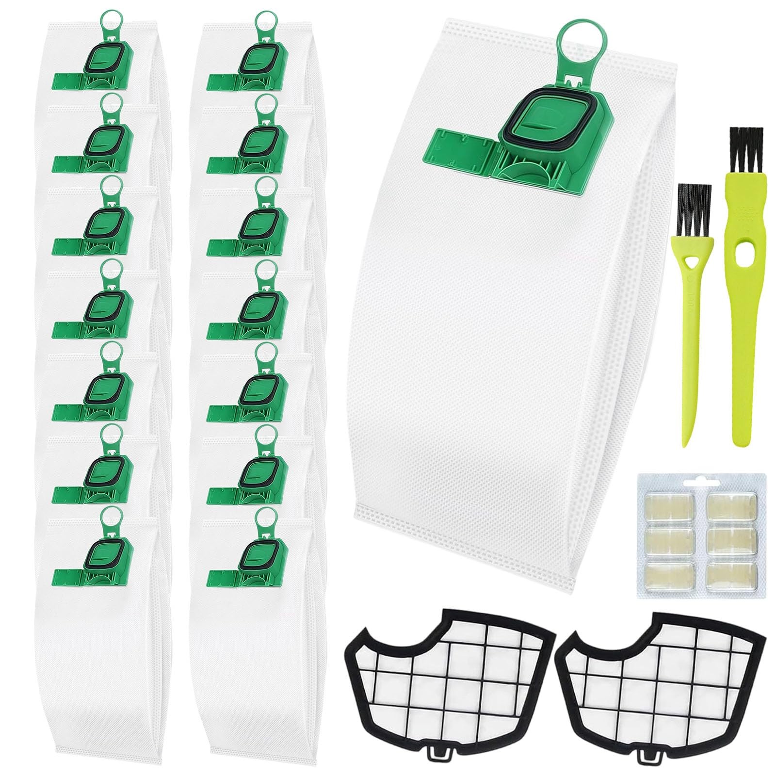 Sacs Aspirateur Vorwerk VK140 VK150 FP140 Filtre Anti-Allergène pour Nettoyage Maison 15 Pièces
