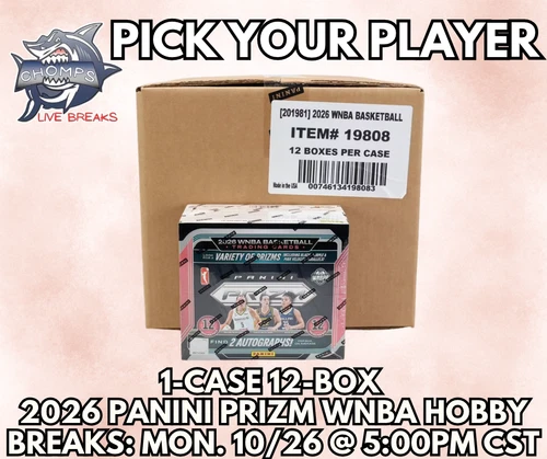 OLIVIA MILES 2026 Panini Prizm WNBA 1-Case 12-Box Hobby PLAYER BREAK #3