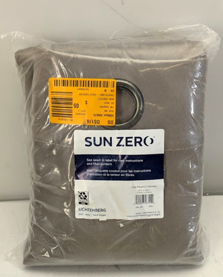 Sun Zero 52 in x 108 in. 100% Blackout Oslo Theater Grade Grommet Curtain Panel