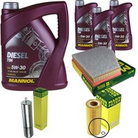 Motor-ÖL 8L Mannol Diesel Tdi 5W-30+MANN-FILTER Filterpaket FüR Bmw 5Er E60 535D
