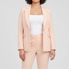 Calvin Klein Women  s Blazer Jacket Size 10 Champagne/Orange Tone