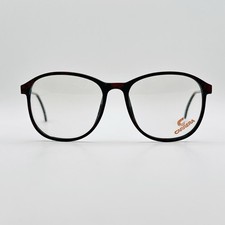 Carrera Brille Damen Herren oval rot schwarz Vintage 80er Mod 5358 NOS