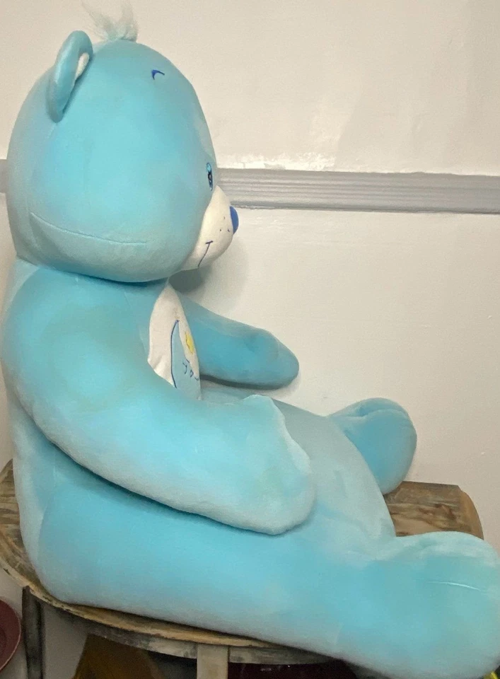 "Oso de peluche Giant Care Bears 22"" vintage años 2000 luna azul y corazón estrella" Foto 4 de 4