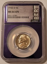 NGC 1943 D Jefferson Silver Nickel MS66 6FS Light Toning*