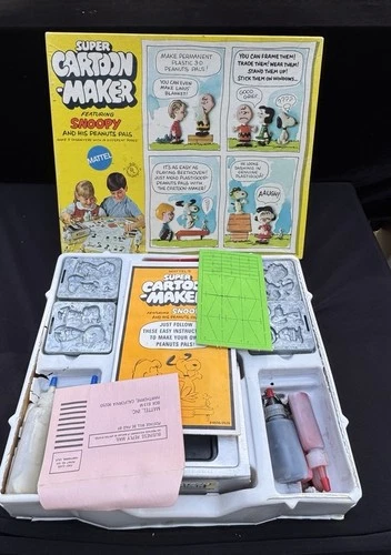 1969 SUPER CARTOON MAKER SNOOPY AND HIS PEANUT PALS CHARLIE BROWN MATTEL Nice!