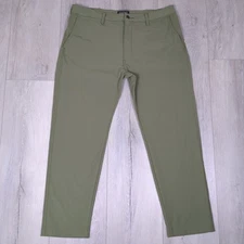 Levis XX Chino Pants Mens 38x30 Olive Green Standard Taper Stretch Soft Tech