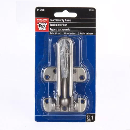 Bulldog Hardware 1891734 4-Inch Door Security Guard, Satin Nickel