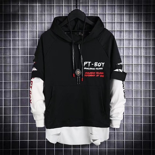 Men Hoodie Sweatshirt Black Hoodies Tops Hip Hop Japanese Streetwear Gothic Punk - Picture 26 of 41