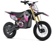 MotoTec Pro Dirt Bike 36V 1200W Lithium Electric Dirt Bike Pink Edition