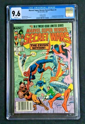 Marvel Super Heroes Secret Wars #3 Canadian Edition CGC 9.6 2109093014