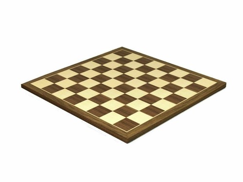 Chess Set Walnut & Maple Board With Metal Chess 20" - Picture 7 of 7