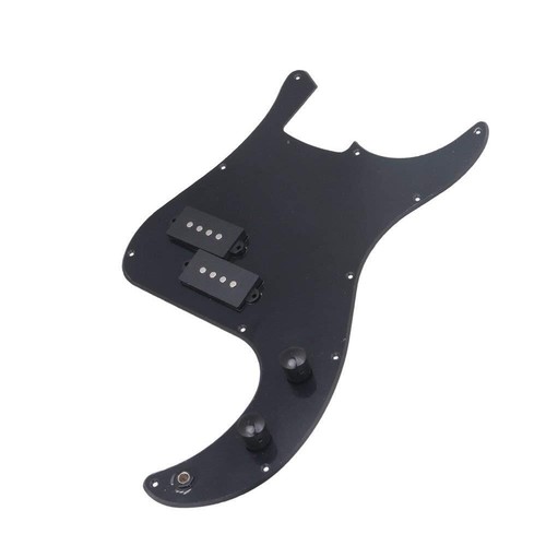 Bass Pickguard Kit For PB Bass Black Suitable for PB Bass Guitar - Picture 2 of 9