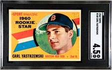 1960 Topps #148 Carl Yastrzemski RC Boston Red Sox - SGC 4.5 VG-EX+ Awesome Card