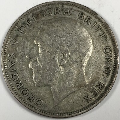 1931年 イギリス ジョージ5世 1/2クラウン銀貨 1931年 イギリス