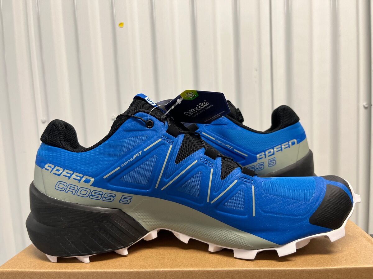 Salomon Speedcross 5 Skydiver Blue Black White 416095 Trail Salomon Speedcross 5 Skydiver Blue Black White 416095 Trail