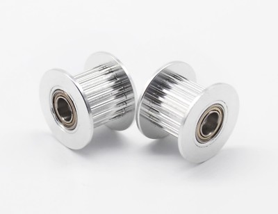 2 Pcs GT2 Idler Timing Pulley 20T Bore 5mm for Width 6mm belt 3D Printer Prusa 