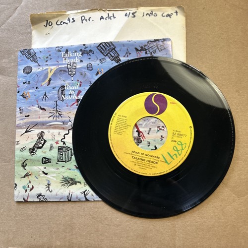 Talking Heads Rd. To Nowhere/Give Me Back My Name Picture Sleeve 1985 Sire 45