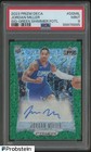 2023 Panini Prizm Deca Basketball Green Shimmer FOTL Jordan Miller #DS-MIL PSA 9