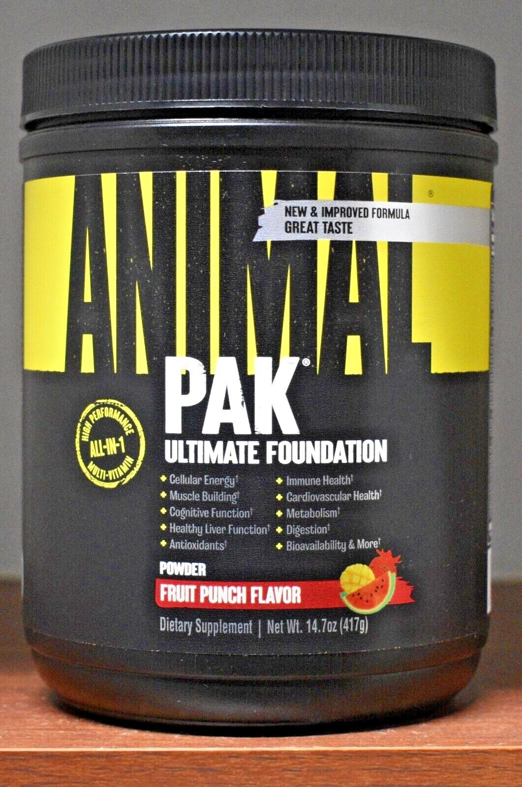 Animal Pak Powder 429g 417g 411g 60 Scoops New & Improved (Choose Flavor)