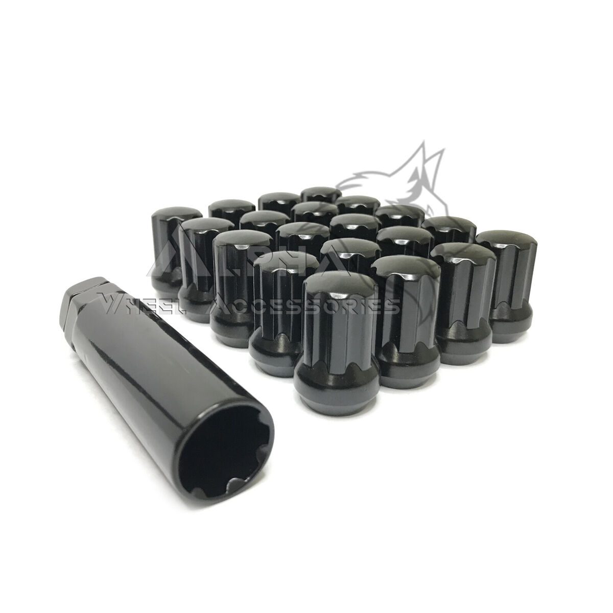 20 Black Spline Lug Nuts 14x1.5 For 2011 & Up Jeep Grand 20 Black Spline Lug Nuts 14x1.5 For 2011 & Up Jeep Grand