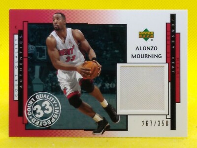 Alonzo Mourning 2002-03 Upper Deck Court Quality Authentics JERSEY #AM-Q 267/350