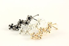 Haarklammer Haarspange Blume Blüte Strass Haarschmuck A443
