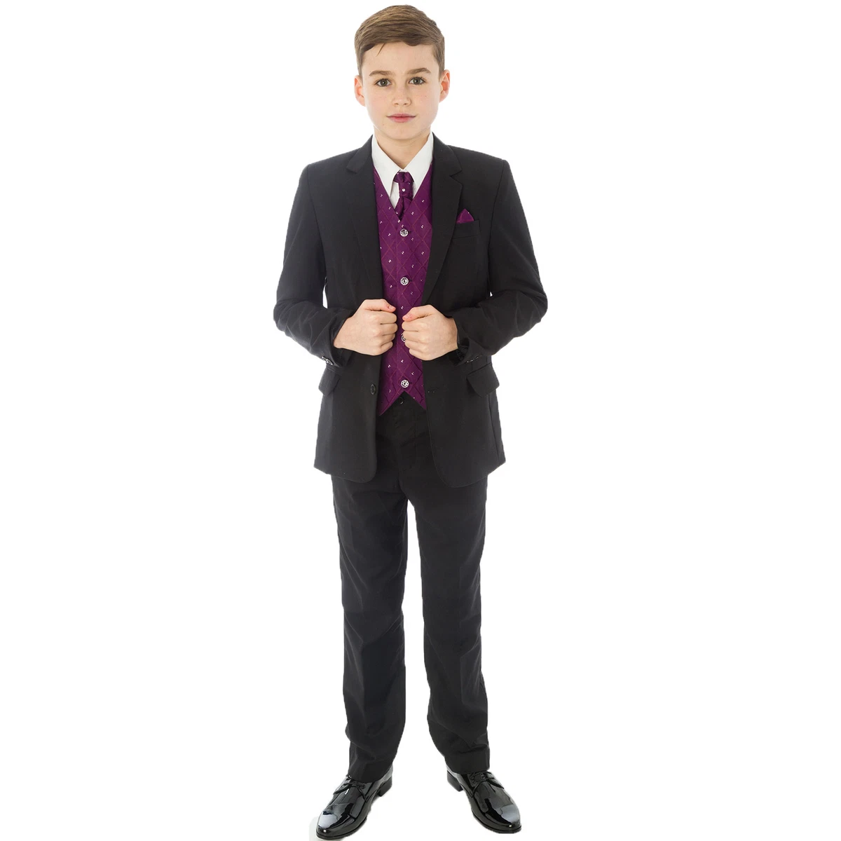 Purple suit for baby boy discount