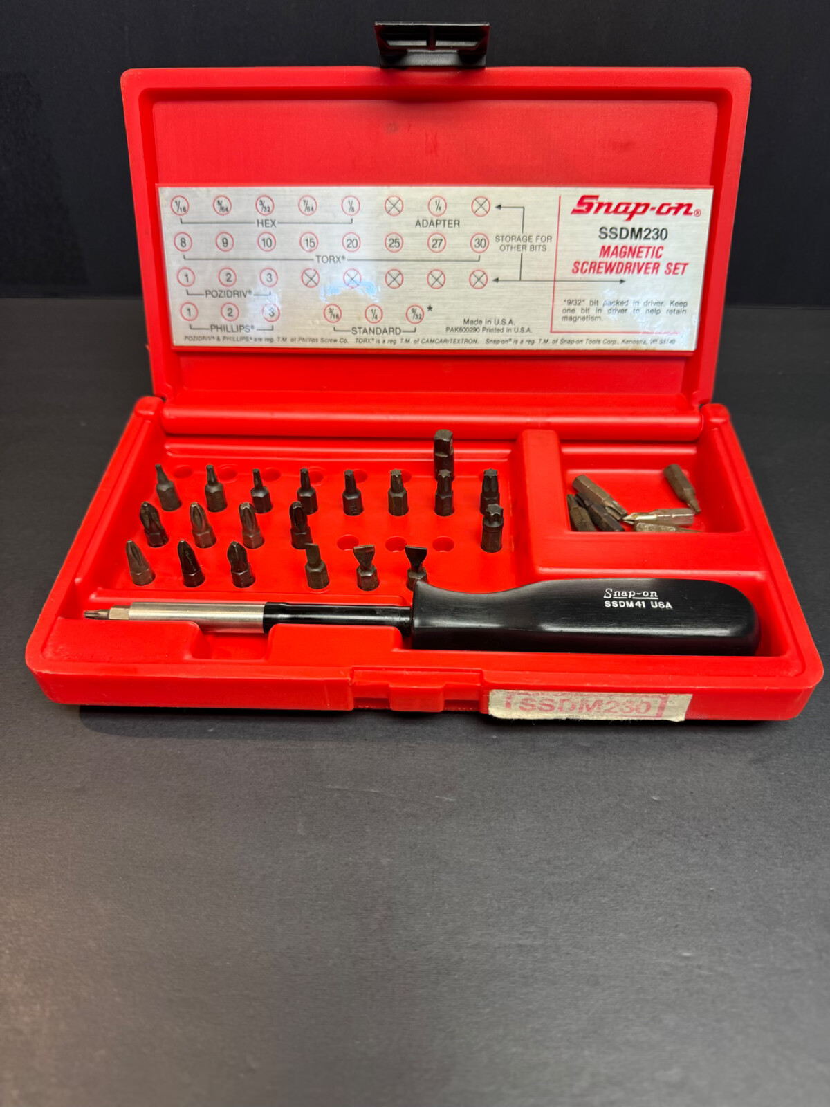 Snap on screwdriver set SSDM230 eBay