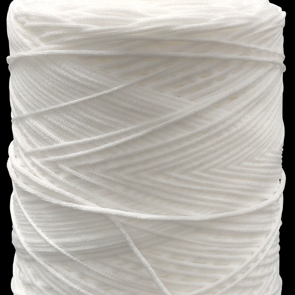 Corda Elastica Bianca da 8mm - Alta Qualità, Made in Italy, Taglio al