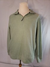 Sz L Women's MicroFleece Sweatshirt Top. Ladies Long Sleeve 1/4 Zip Pullover New