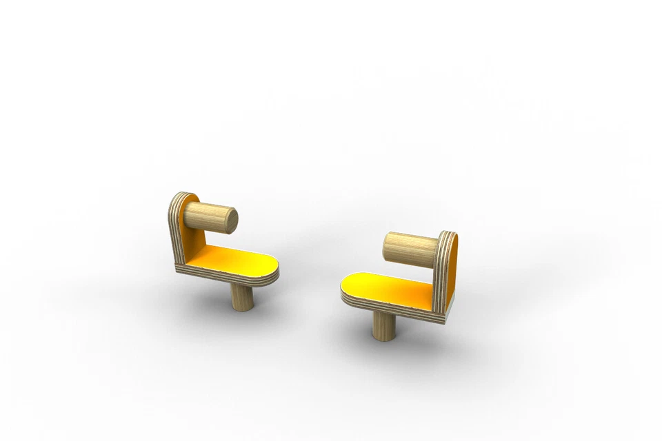 Tool T5 Aufnahme Zeichenrolle (2 Stück) für den Tisch "growing table" - gelb NEU