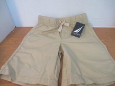 NAUTICA Elastic Waist KHAKI SHORTS Boys 6 NWT