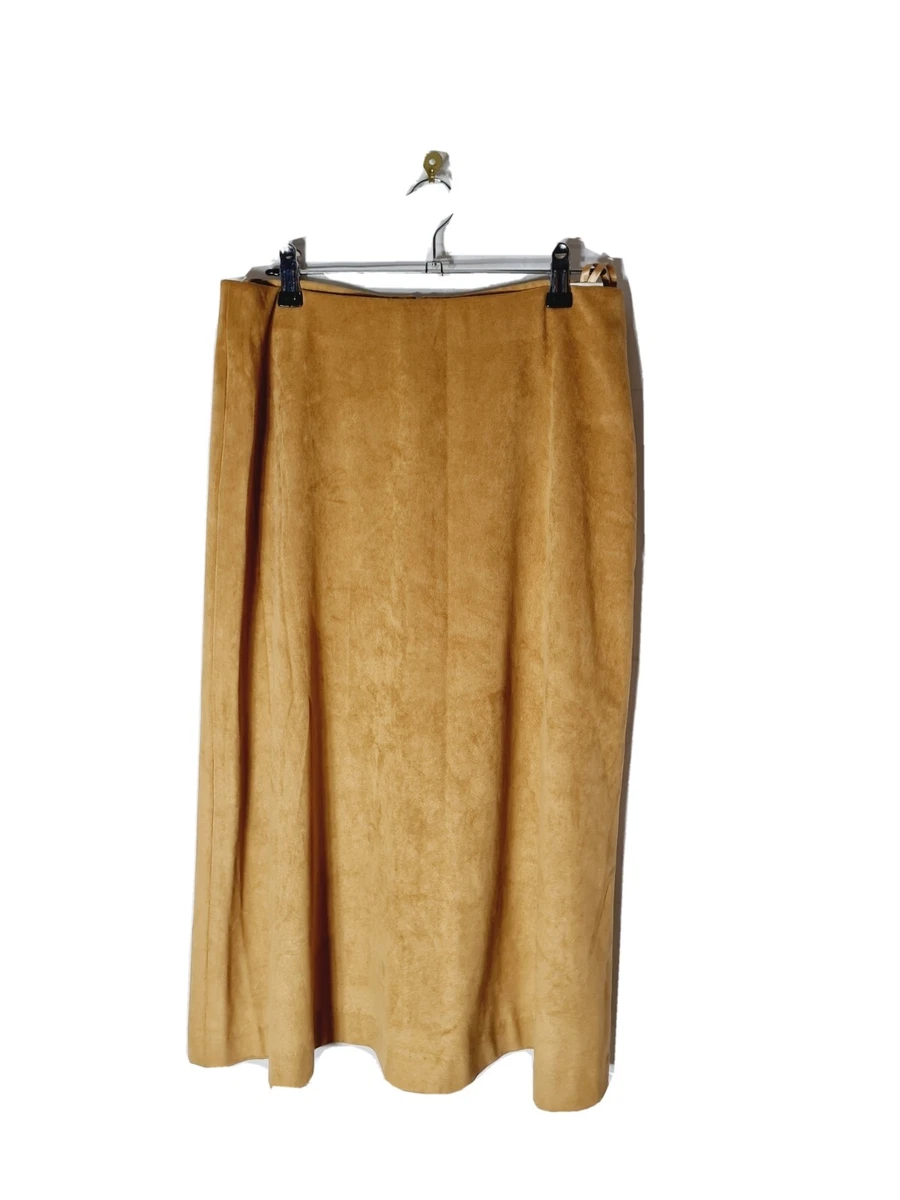 Uniqlo mustard cheap skirt