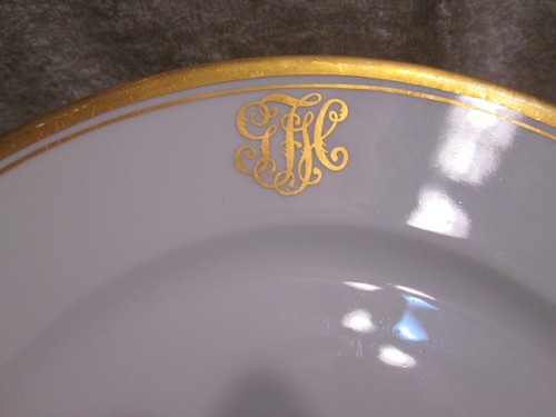Antiguo juego de platos de porcelana D&Co Francia Delinieres Limoges 11 aprox. 1894 - Imagen 3 de 11