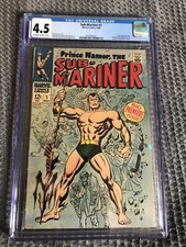 SUB-MARINER #1 CGC 4.5 OW PAGES // ORIGIN RETOLD MARVEL COMICS 1968