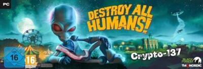 Destroy All Humans! Crypto-137 Edition - [PC] Neu Inkl. 60cm Figur Und Rucksack