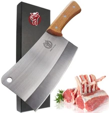 Meat Cleaver Knife Heavy Duty 7'' Axe Bone Chopper Knife Kitchen Butcher Knife