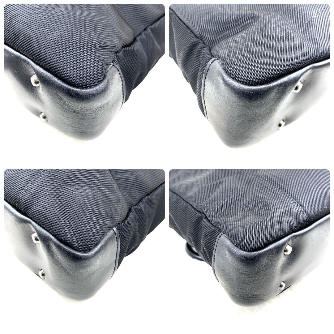 Burberry Black Label 2way shoulder Business Bag Check logo Burberry Black Label 2way shoulder Business Bag Check logo
