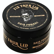 Fix Your Lid Hair Pomade for Men Water Based w/ Medium Hold & High Shine 3.75 Oz
