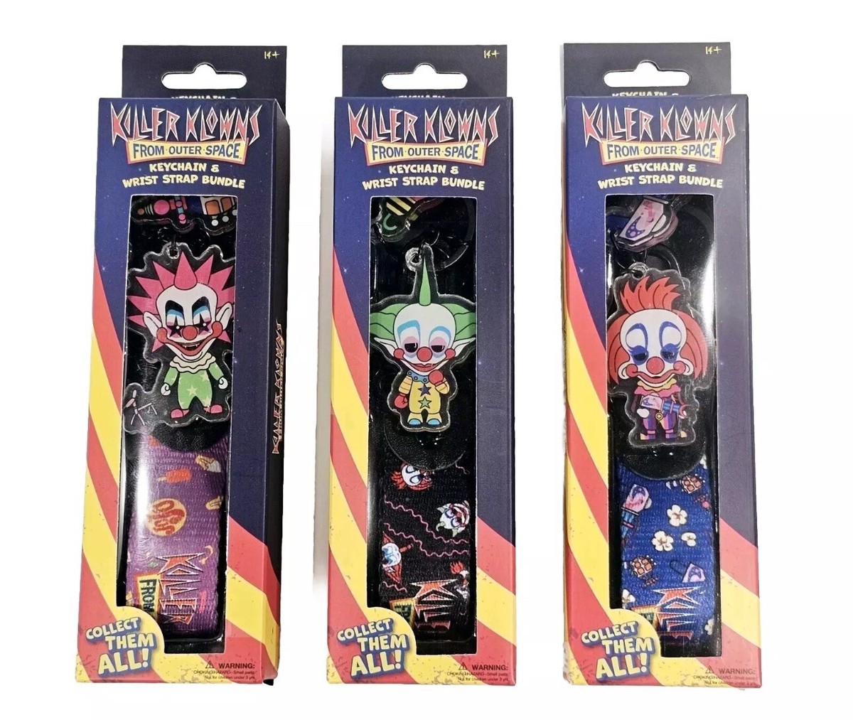 Killer Klowns Keychain + Wrist Strap Complete Set Of 3 Walmart