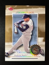 2001 Fleer Authority Prominence #48 Darin Erstad #'d 17/125 JERSEY NUMBER