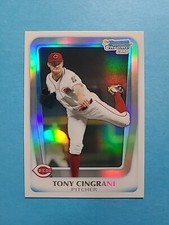 TONY CINGRANI 2011 BOWMAN CHROME DRAFT REFRACTOR BASEBALL CARD # BDPP28 H1961