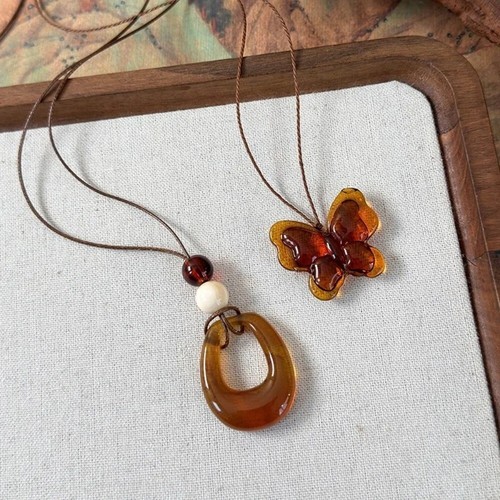 Adjustable Length Pendant Necklace Handmade Layered Necklace - Afbeelding 6 van 10