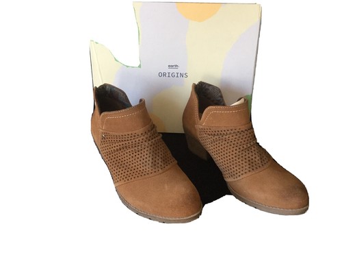 Earth Suede Booties /Style - Amanda 