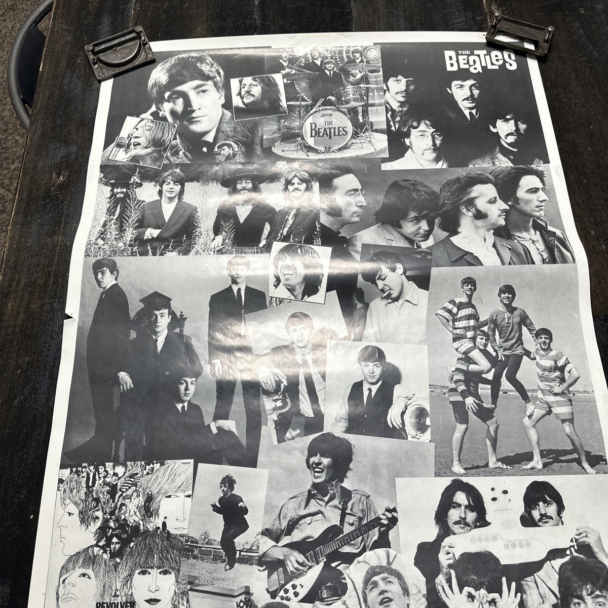 THE BEATLES モノクロポスター ヴィンテージ☆レアアイテム Rare Beatles posters B&W Vintage rarity Early Years music 25x34 | eBay