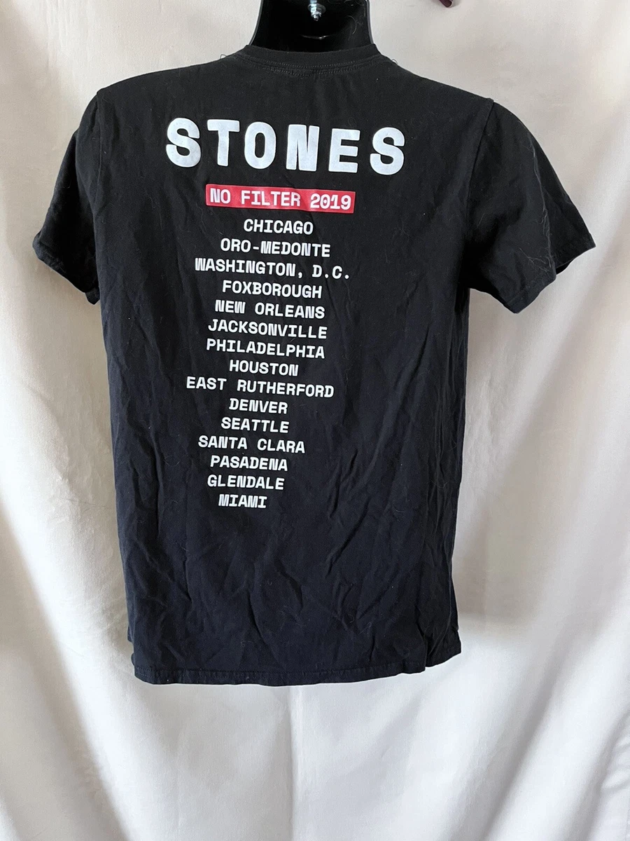 Rolling Stones T Shirt, No Filter, Tour 2019, Black, M