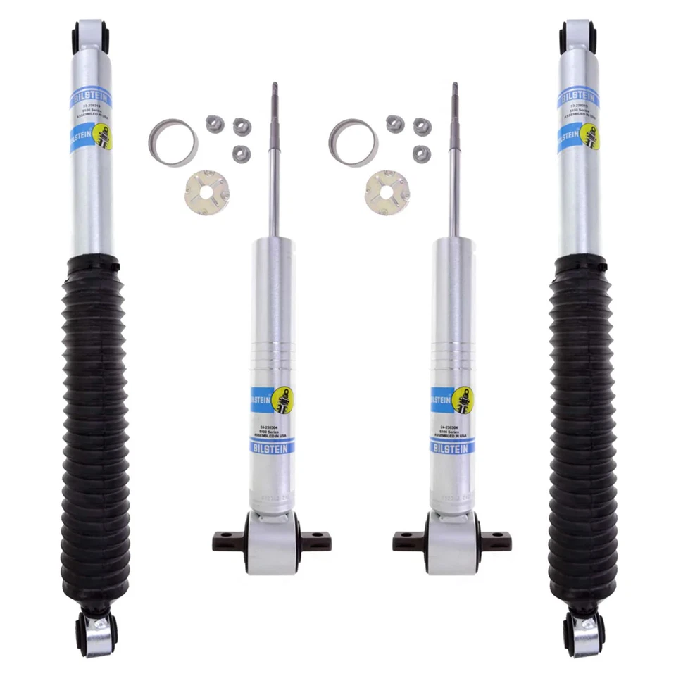 Bilstein B8 5100 Front & Rear Gas Shocks for 14-19 Silverado Sierra 1500 4WD