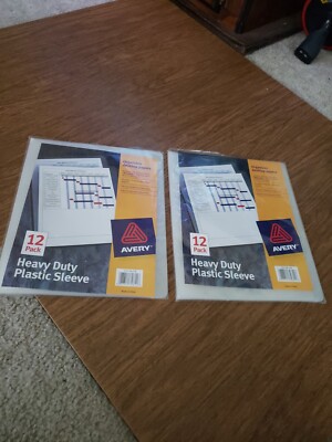 Avery Heavy Duty Plastic Sleeves 17 Total 9 In One Bag 8 In Other Unused